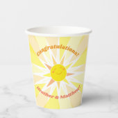 Jij bent mijn Sunshine Baby shower Papieren Bekers (Voorkant)