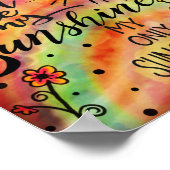 "Jij bent mijn. Sunshine" Cheerful Poster (Hoek)