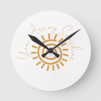 Jij bent mijn Sunshine Clock Ronde Klok