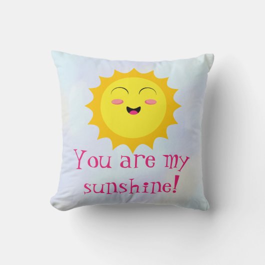 Jij bent mijn Sunshine. Kussen (Voorkant)