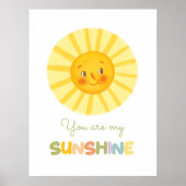 Jij bent mijn Sunshine Nursery Poster (Voorkant)