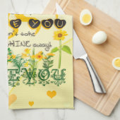 Jij bent mijn Sunshine Theedoek (Quarter Fold)