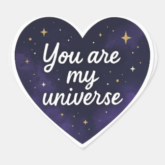 Jij Bent Mijn Universum – Cosmogalaxy Hartsticker Hart Sticker