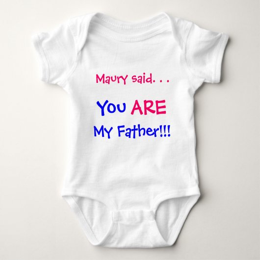 Jij bent mijn vader romper (Voorkant)