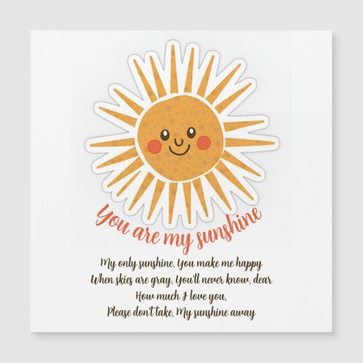 Jij bent mijn zonneschijn (Voorkant)