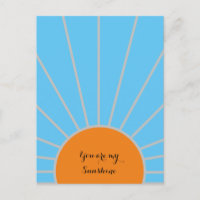 "Jij bent mijn zonneschijn" Blauw en Oranje