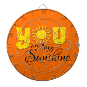 Jij bent mijn zonneschijn dartbord