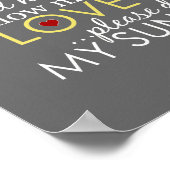 Jij Bent Mijn Zonneschijn - Grijs - Poster (Hoek)