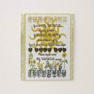 Jij bent mijn zonneschijn legpuzzel