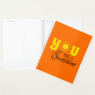 Jij bent mijn zonneschijn planner