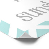 Jij Bent Mijn Zonneschijn Poster (Hoek)