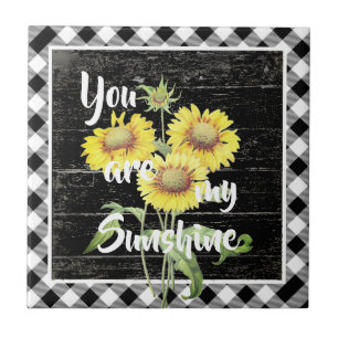 Jij bent mijn zonneschijn tegeltje