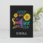 Jij Bent Mijn Zonneschijn Verjaardagskaart Kaart (Staand voorkant)