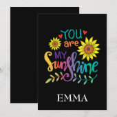 Jij Bent Mijn Zonneschijn Verjaardagskaart Kaart (Voorkant / Achterkant)