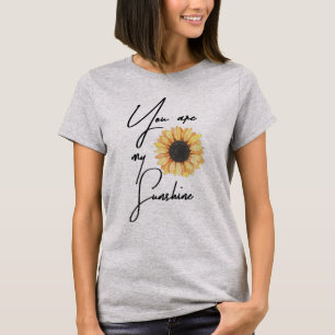 Jij bent mijn zonneschijn zonnebloem schattig t-shirt