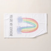 Jij bent mijn zonnige waterverf geschilderde regen bad handdoek (Handdoek)