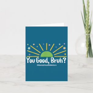 Jij Bent Oké Broer Mentale Gezondheid S T-shirt Vo Kaart