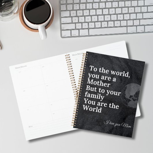 Jij bent onze wereldmoeder planner