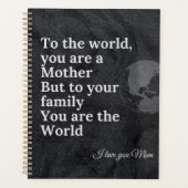 Jij bent onze wereldmoeder planner (Voorkant)