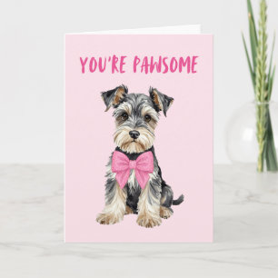 Jij Bent Prachtig Mini Schnauzer Valentijnsdag Kaa Feestdagen Kaart