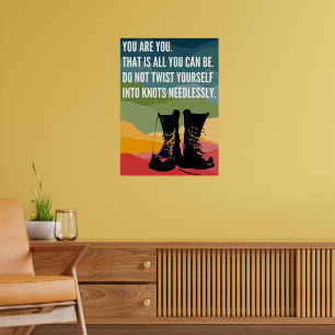 Jij bent Rainbow Combat Boots Poster