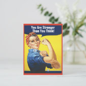 Jij bent sterker dan je denkt Rosie Briefkaart (Staand voorkant)