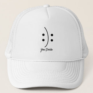 Jij Beslist Minimalistische Lijnkunst Perspectief Trucker Pet