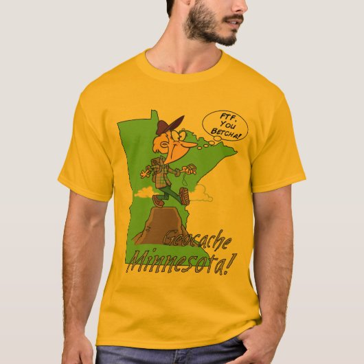 Jij Betcha! Minnesota Cacher Basic T-Shirt (Voorkant)