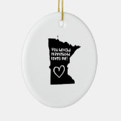 Jij Betcha Minnesota houdt van me Keramisch Ornament (Rechts)