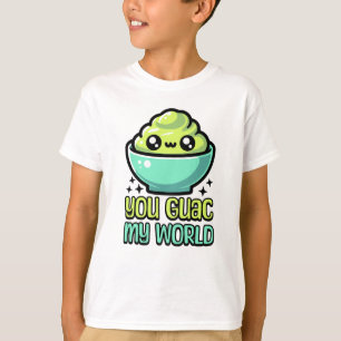 Jij bewaakt mijn wereld! Schattigee guacamole-pen T-shirt
