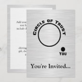 Jij buiten de cirkel van vertrouwen kaart (Voorkant / Achterkant)