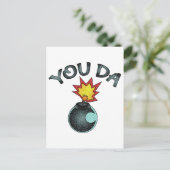 Jij Da Glitter Bomb Briefkaart (Staand voorkant)