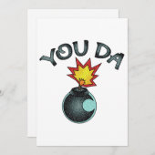 Jij Da Glitter Bomb Feestdagenkaart (Voorkant / Achterkant)