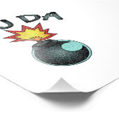 Jij Da Glitter Bomb Foto Afdruk (Hoek)