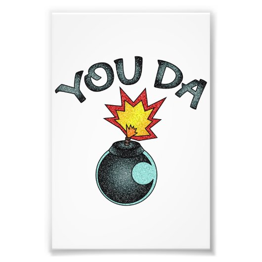 Jij Da Glitter Bomb Foto Afdruk (Voorkant)