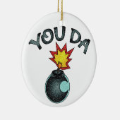 Jij Da Glitter Bomb Keramisch Ornament (Rechts)