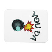 Jij Da Glitter Bomb Magneet (Horizontaal)