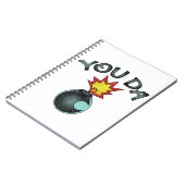 Jij Da Glitter Bomb Notitieboek (Linkerzijde)