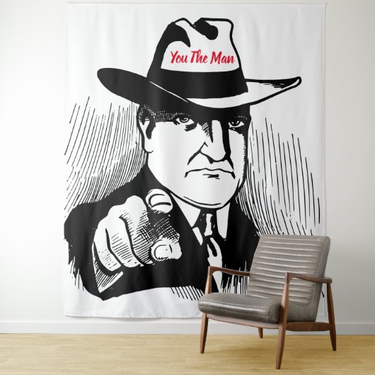 Jij de Man Tapestry Wandkleed (In situ)