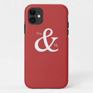 Jij en ik in Red, Love iPhone 11 Hoesje