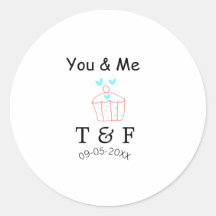 Jij en ik liefde cupcake rode valentijnsdag naam