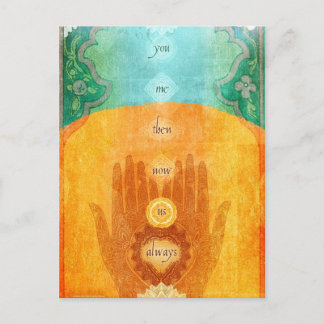 Jij en ik nu, wij altijd briefkaart