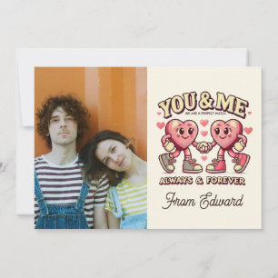 Jij en ik passen perfect bij valentijnen Foto Kaart