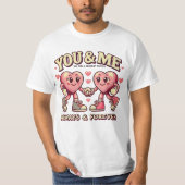 Jij en ik passen perfect bij valentijnen t-shirt (Voorkant)