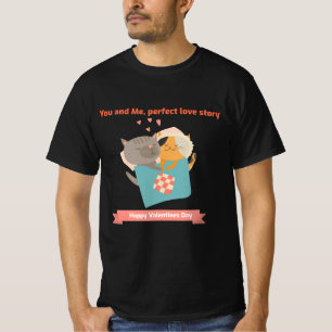 Jij en Ik Perfecte liefde Verhaal Katten liefde Ha T-shirt