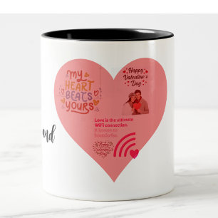 Jij en ik valentijn's Day Tweekleurige Koffiemok