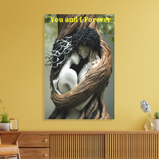 Jij en ik voor altijd canvas afdruk