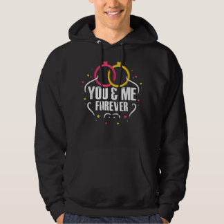Jij en ik voor altijd Datum Valentijn Valentijnsda Hoodie