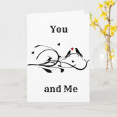 **JIJ EN IK VOOR ETIQUE** JUBILEUM LIEFDE KAART (Gele Bloem)