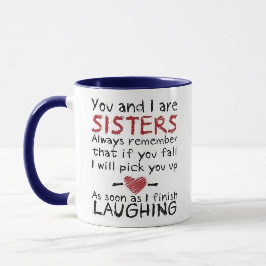 Jij en ik zijn Sisters Design Mok (Links)